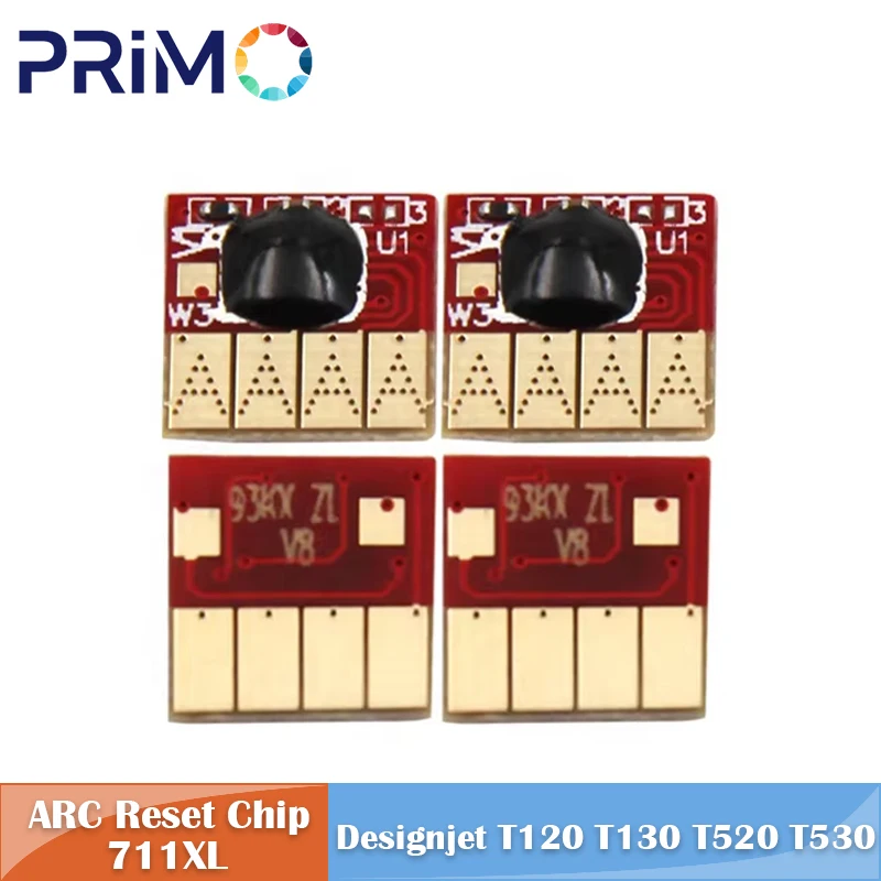 Чипы CZ130A, CZ131A, CZ132A для картриджей HP 711, HP711, 711XL с функцией автоматического сброса и постоянной подачей чернил, совместимые с HP DesignJet T120, T520.