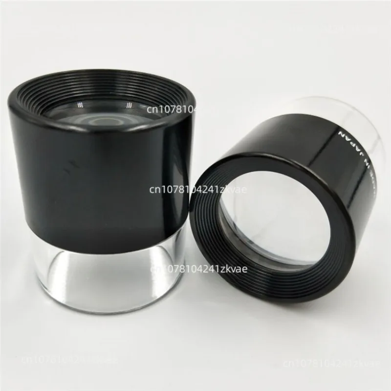 Original and authentic hand-held cylindrical magnifying glass eyepiece microscope 1961-10X