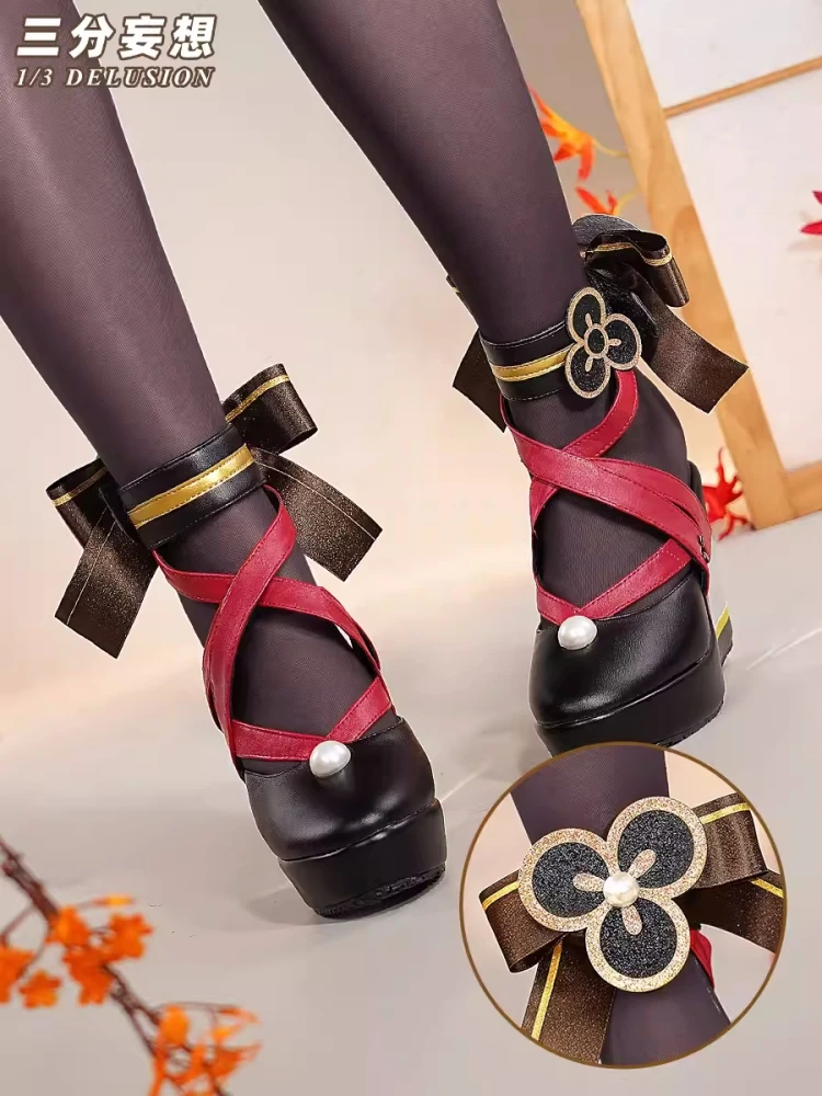 Chaussures de Cosplay de Dessin Animé Genshin Impact Chiori, Accessoires de Carnaval, Pré-vente