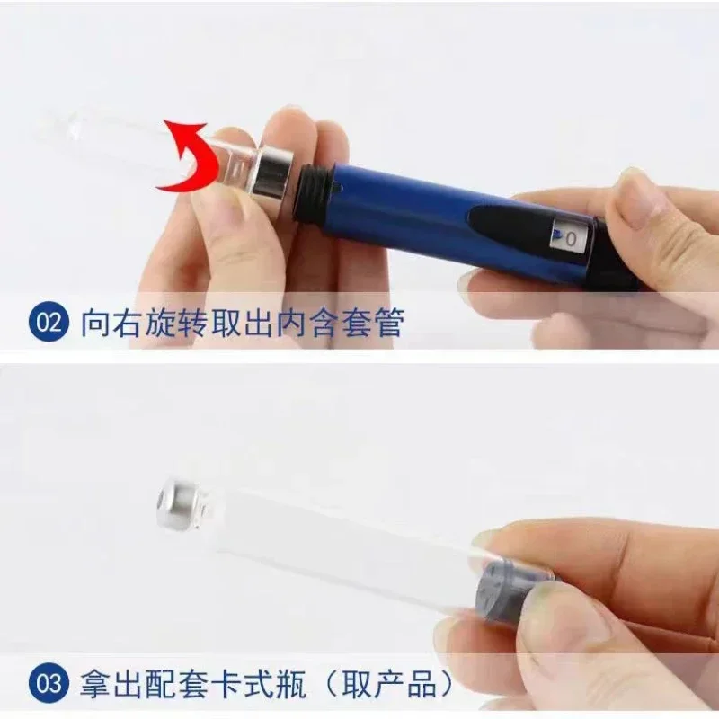 1/2/5 Pcs Magic Pen  20 Insulin Cartridge 3ml Blank Eli Lilly Insulin Injection Bottle Medical Beauty Tattoo Pen