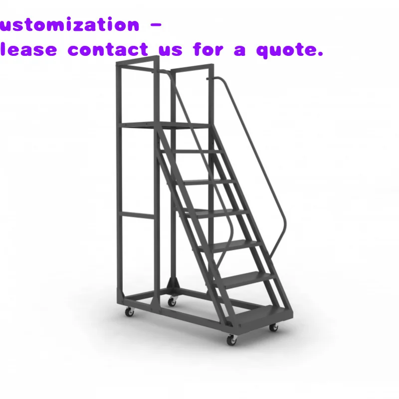 

custom.Xinde Steel Assemble Ladders and Scaffolding Warehouse Safety Rolling Mobile Work Platform Ladder With Handrails