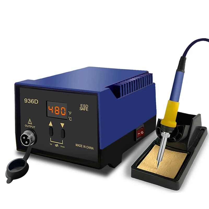

936D высокочастотный сварочный стол 60 Вт, бытовая сварочная ручка с регулируемой температурой для промышленного обслуживания