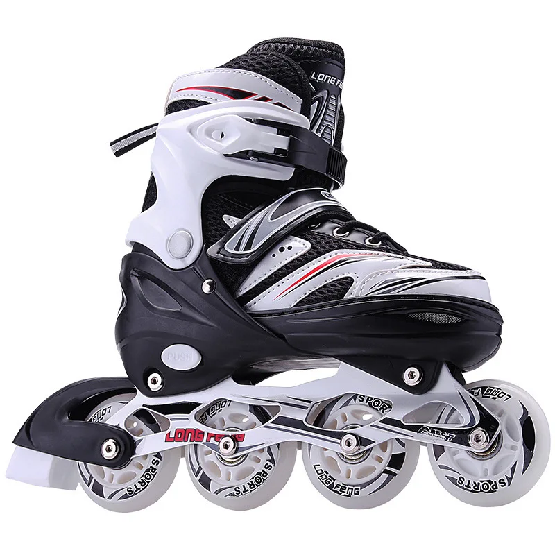 Hot Selling Inline Skates Aggressive 4 Flashing Wheels Adjustable Roller Skates Shoes For Adult