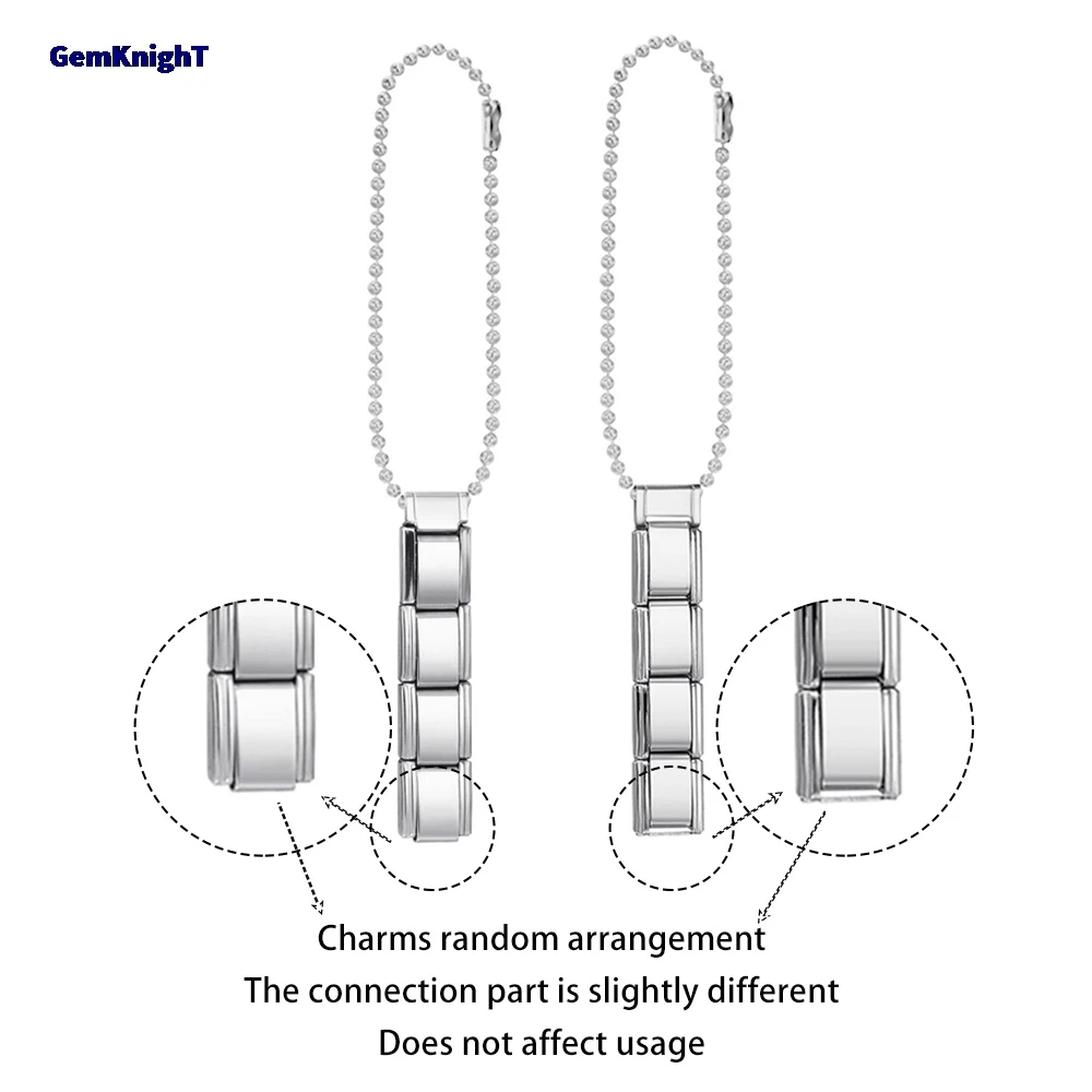 Fashion Fit 9 mm italienisches Charm-Telefonseil aus Edelstahl mit bunten Perlen, Kette, Schlüsselanhänger, Schmuckherstellung, DIY-Geschenk für Frauen – Detail 4