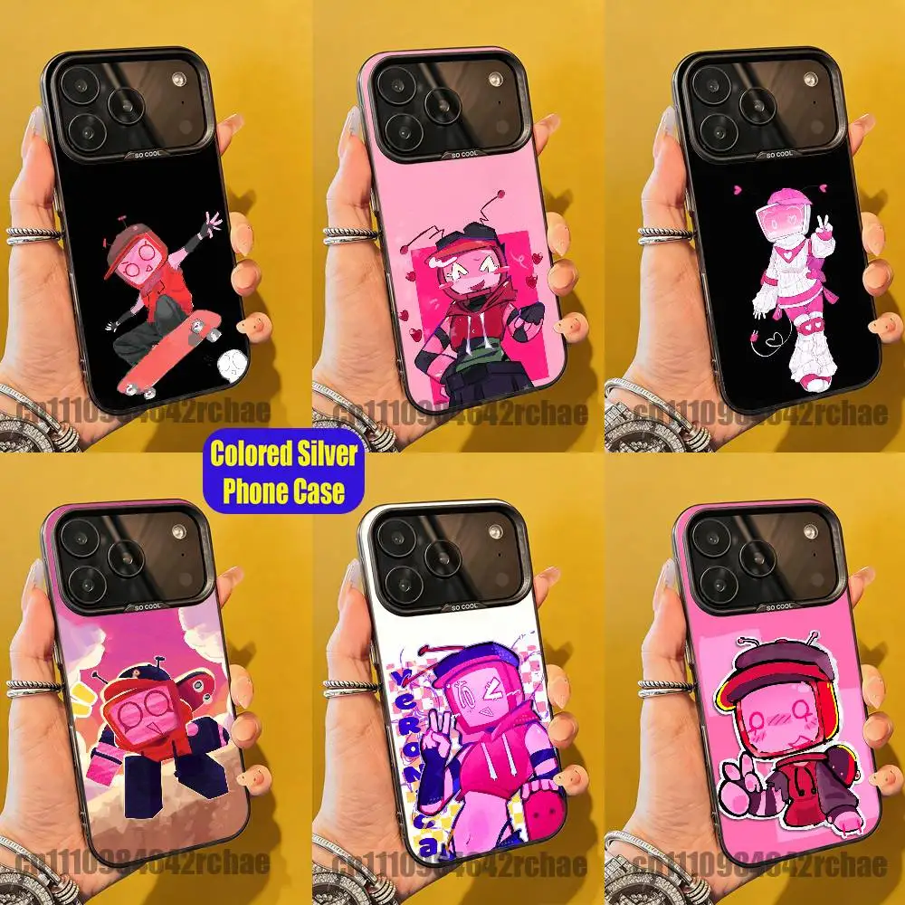 

For VEE V-Veeronica Phone Case iPhone 15,17,11,14,13,16,12,E,Max,Plus,Air,Pro,Mini Custom Color Silver Cover