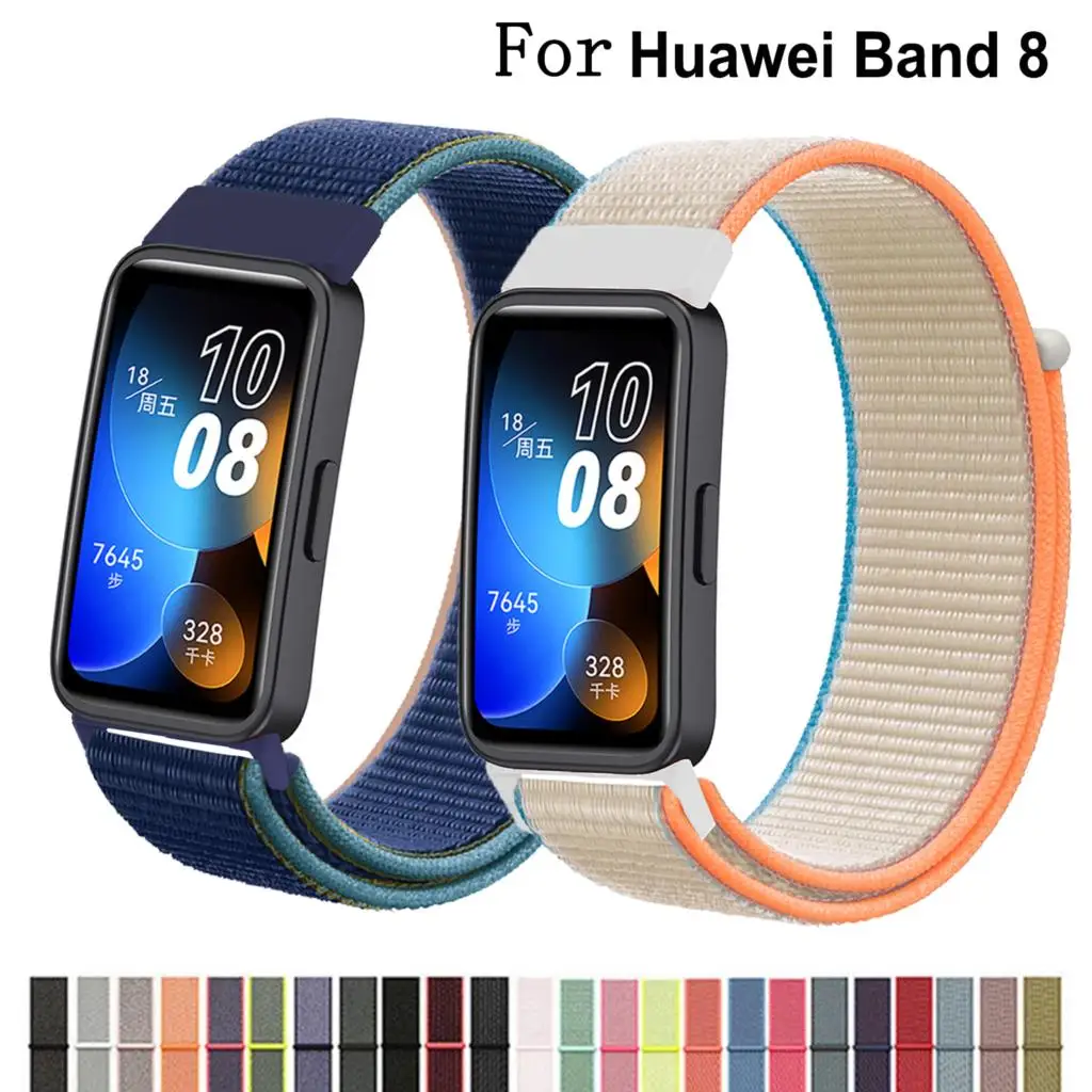 Bracelet de rechange en nylon pour montre connectée Huawei 8/7, accessoire de sport, 8 correa