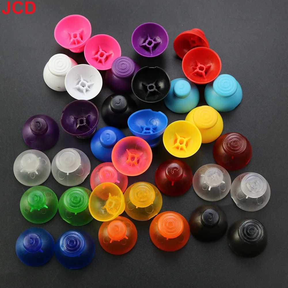 JCD 1 Set Left And Right Replacement Analog Joystick Thumb Stick Silicone Cap For GameCube For NGC /GC Controller