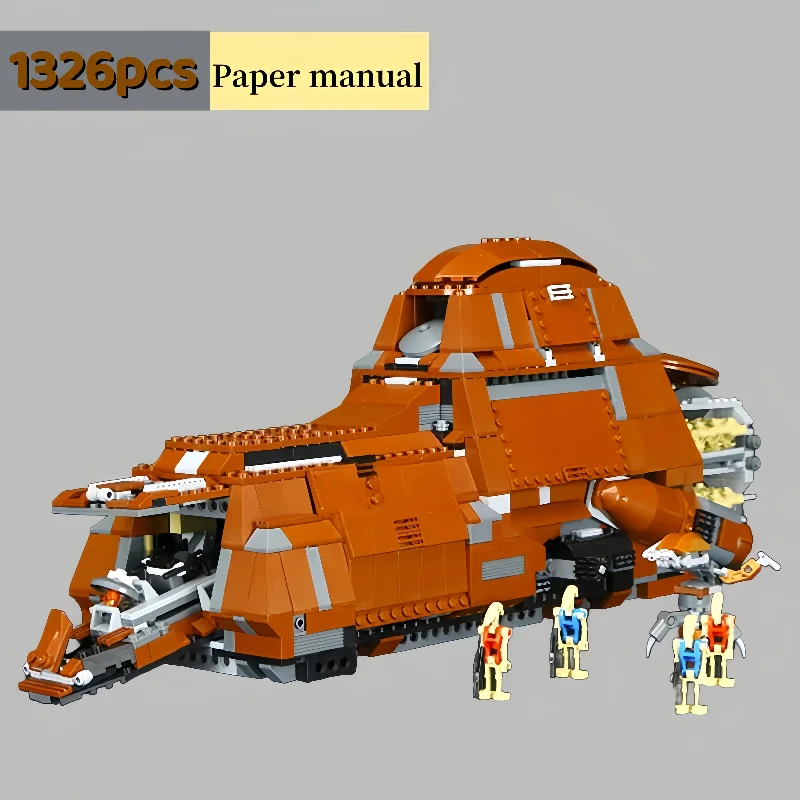 

1326 шт., совместимые с MTT, 7662 05069, строительные блоки, кирпичи, детские развивающие игрушки, подарки на день рождения