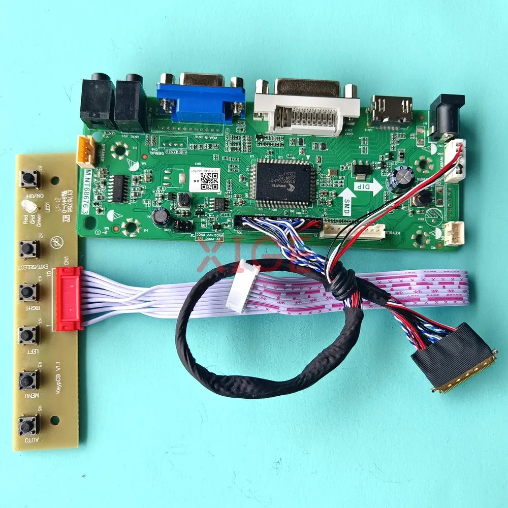 

Controller Driver Board For M101NWT2 R2/R3 M101NWT4 R0/R3 10.1" DVI VGA LVDS 40Pin 1024x600 Laptop Panel HDMI-Compatible DIY Kit