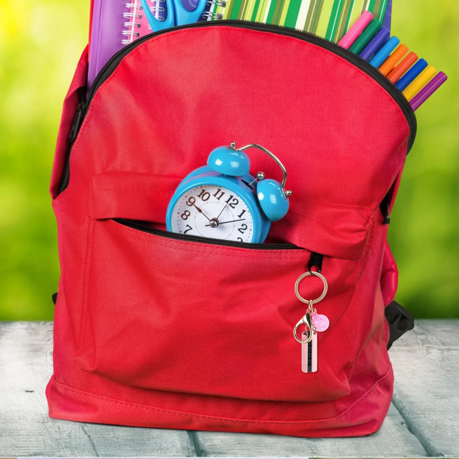 

Portable Mini Harmonica Keychain Pendant Exquisite Craftsmanship Durable Zinc Alloy Vibrant Colors Multifunctional Decor and