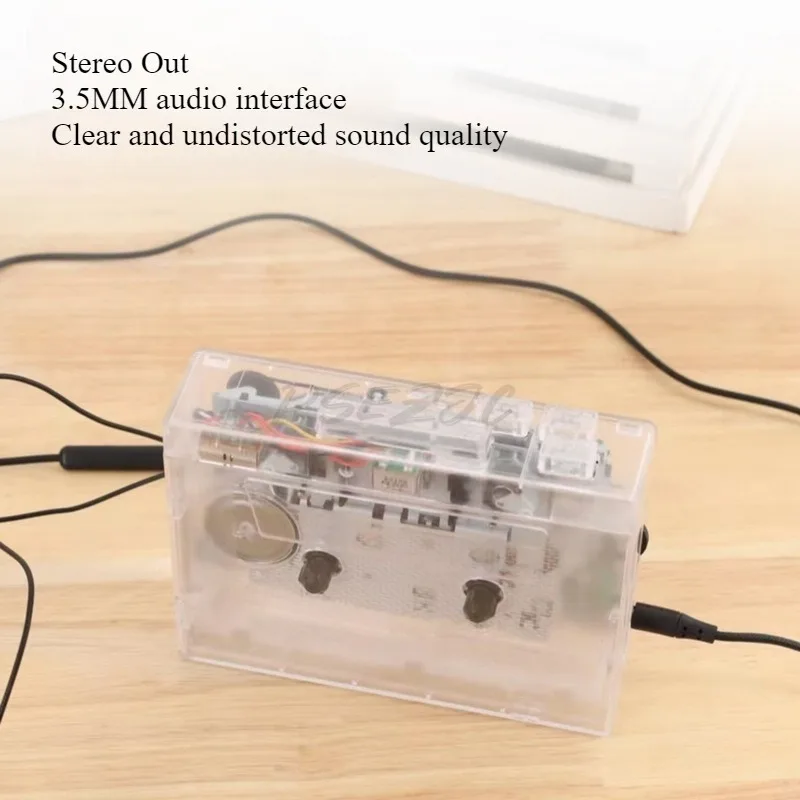Bluetooth Tape Player Retro Nostalgic Classic High Fidelity HIFI Portable Player FM Radio Transparent Tape Player