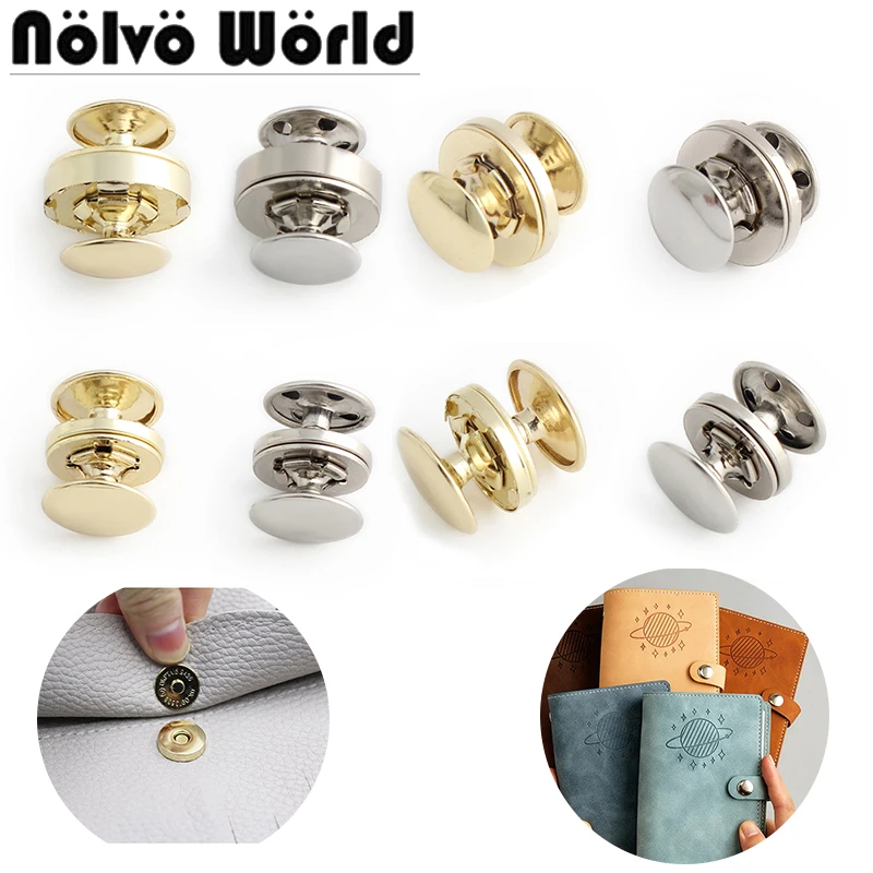 5-20-200PCS 14/18mm Metal Magnet Buttons Snap Clasps Rivet Buttons For Curtain Wallet Bags Fixed Adsorption Buckle Accessories