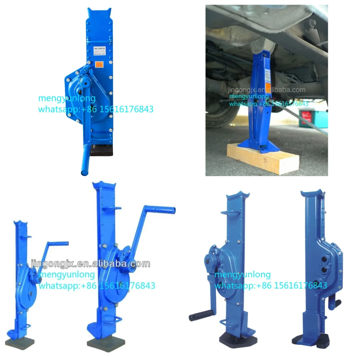 20T professional mechanical jack high performance manual lifting system rack gear hand crank jack hand crank jack