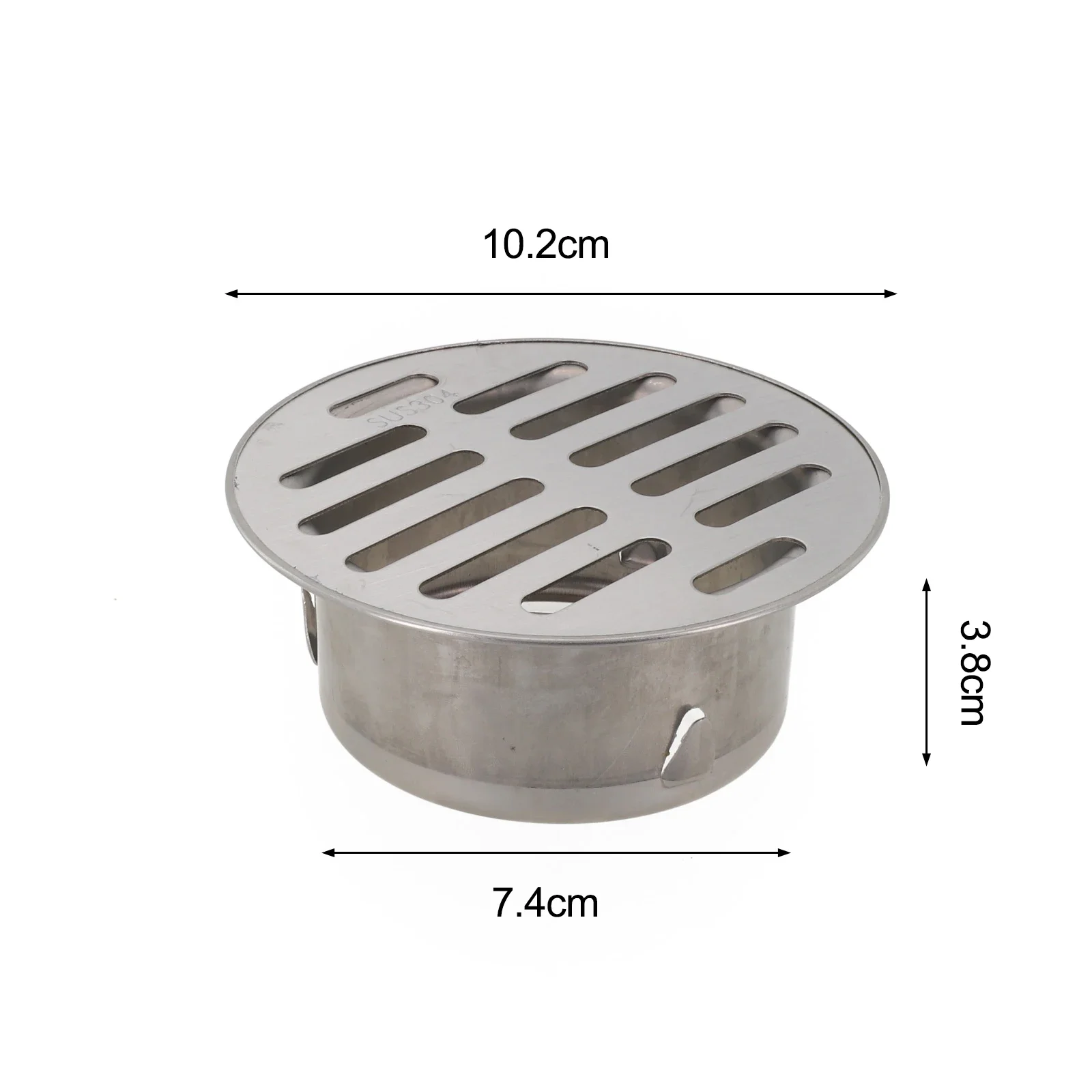 Outdoor Balcony Floor Drain 304 Stainless Steel Drainage Roof Round Floor Drain Cover Rain Pipe Cap Thickened Anti-clogging