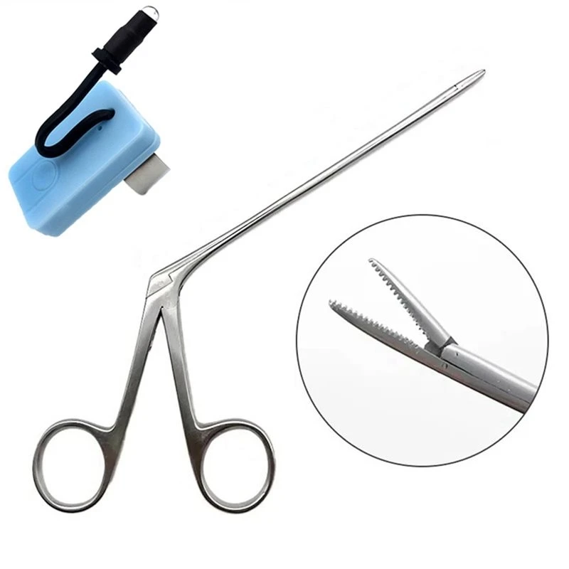 

Beauty Earwax Remover Ear Wax Pick Tongs With Lights Alligator Forceps For Safe Earpick Ear Nose Cleaning