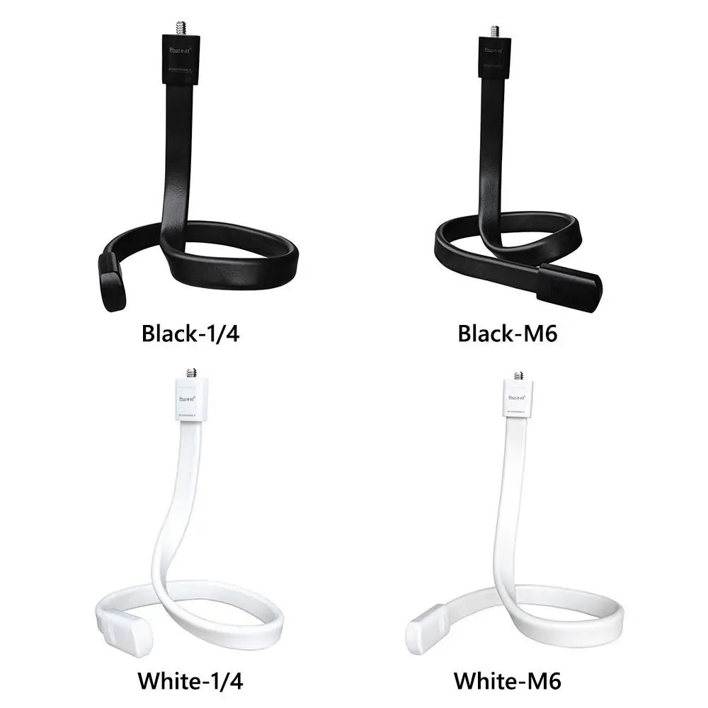 1/4 M6 Thread Monitor Support Bracket Multifunctional Black White Baby Monitor Bracket Adjustable No Punching Required