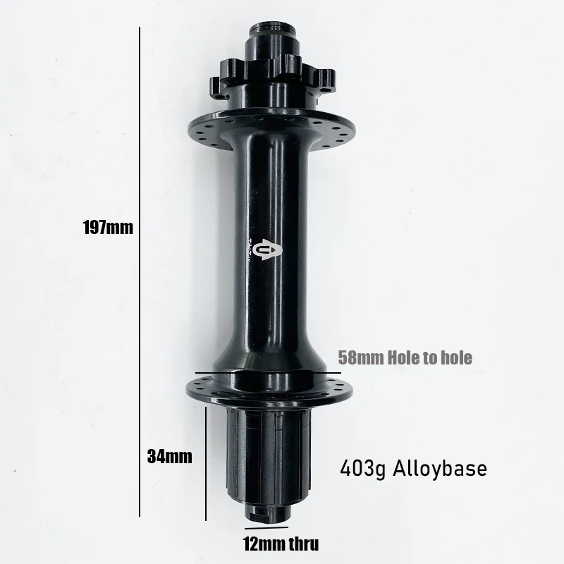 TAOZIK 197 150 mm FH02 3236  H  4 Bearings 6 Paws Hollow Ultralight CNC DISC Thru 12 15 mm Front Rear Snow Beach Fat Bike Hub