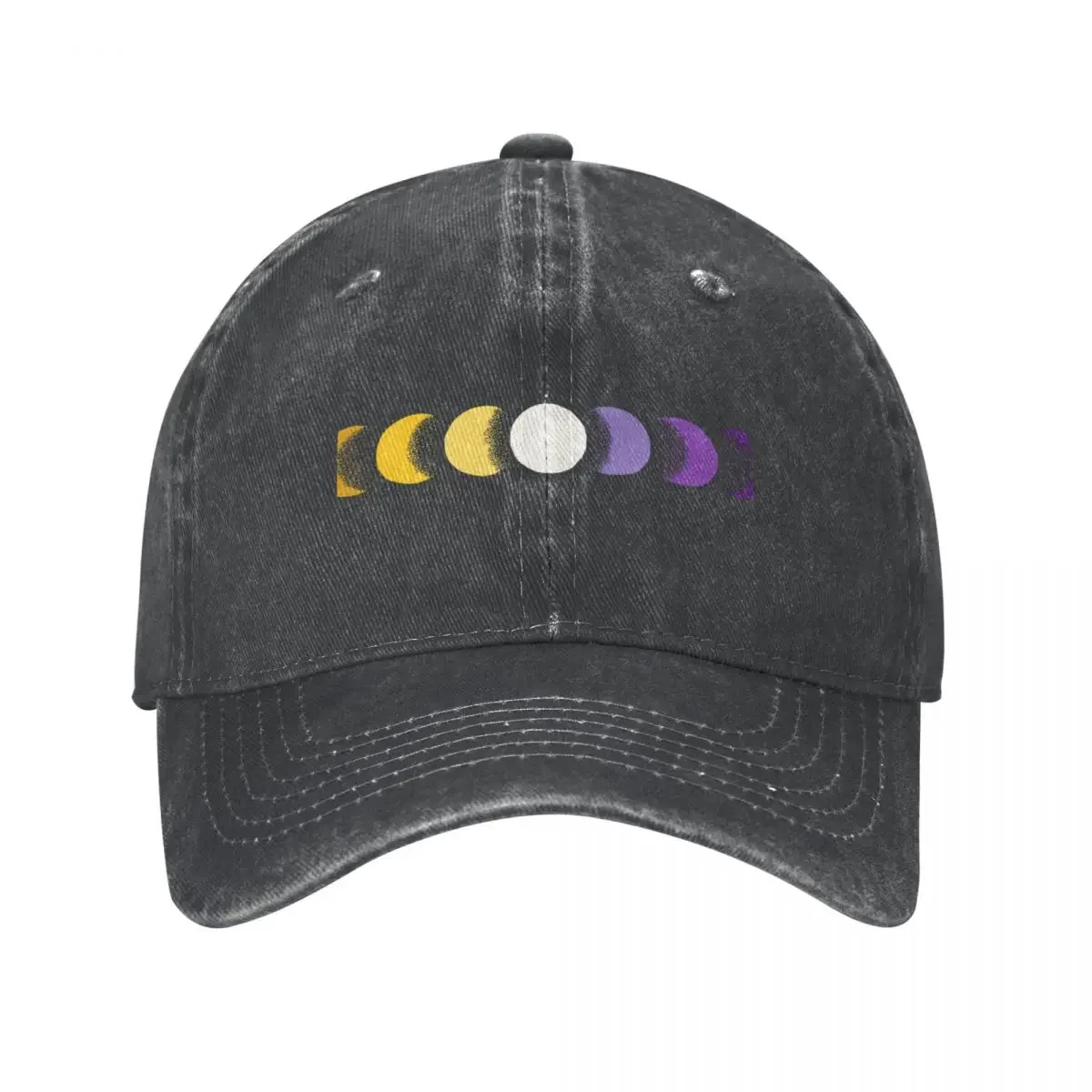 nonbinary moon phases Baseball Cap Trucker Cap Fluffy Hat Fashion Mens Cap Women'S