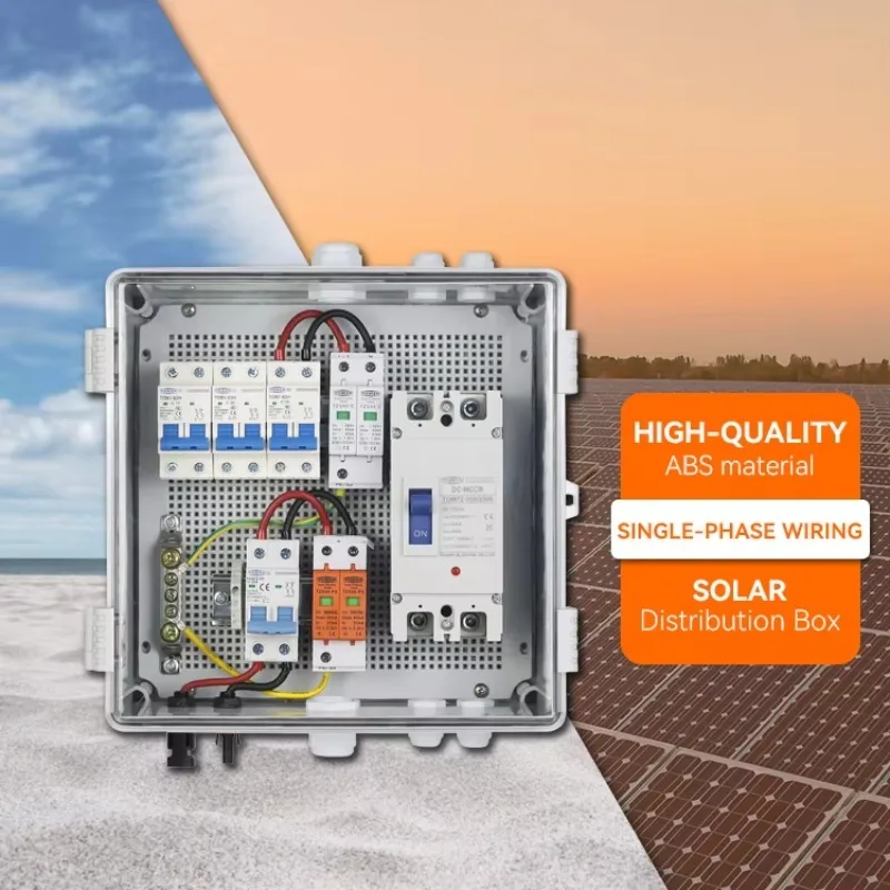 2026 Factory High-Quality PowMr Compatible With the 6.2KW Solar Inverter Supports Single Phase Wiring Solar Distribution Box view 2