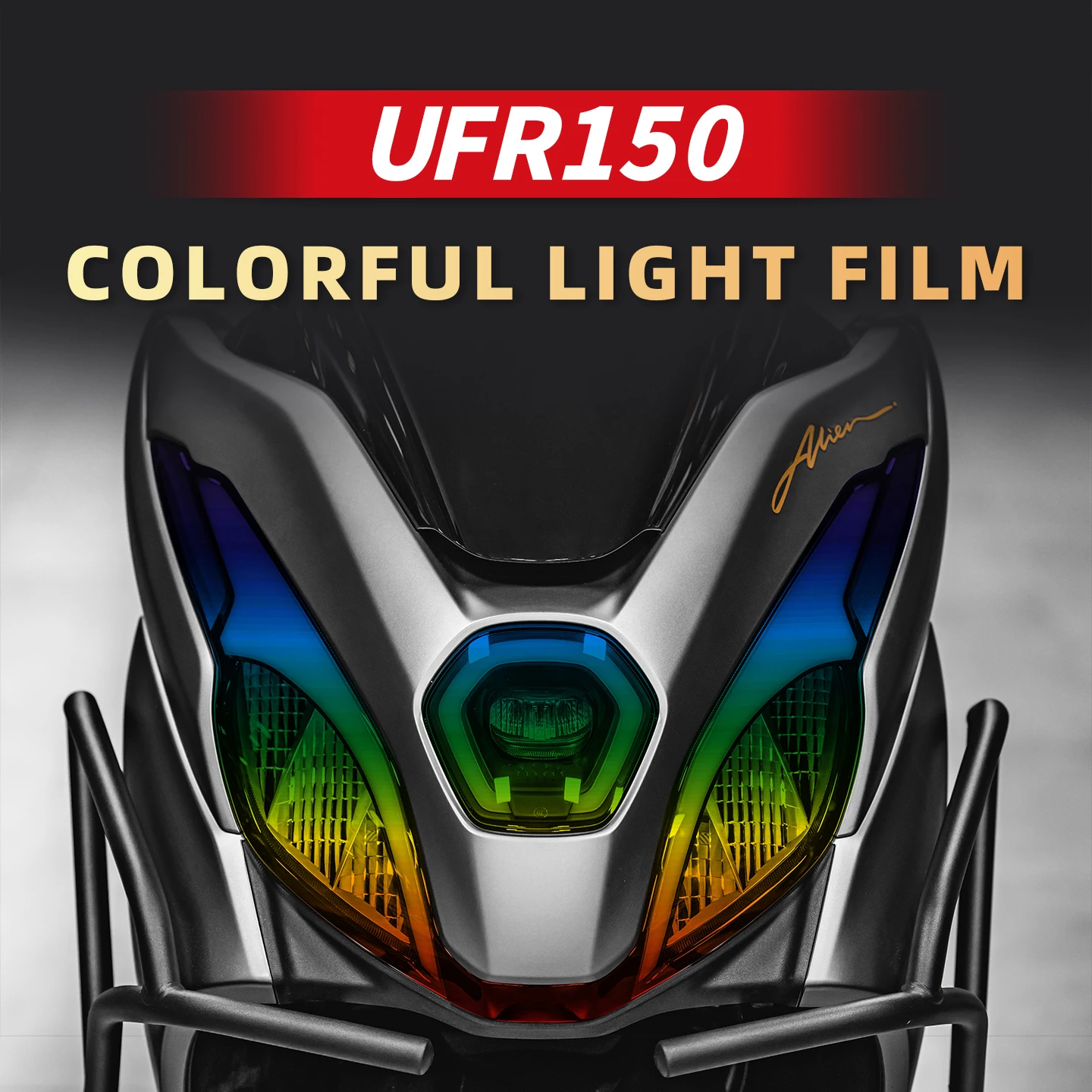 

For HAOJUE UFR150 2025Motorcycle Colorful Headlight Film Waterproof HD Instrument Film Body Protection Stickers Modification Kit