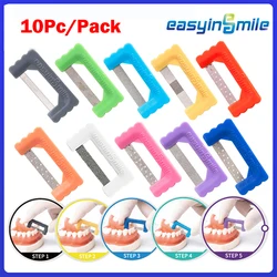 10pc kiefer ortho pä dische inter proximale Stips Emaille Reduktion Polierst reifen Dental IPR Stripping Kit gezackte Säge für Zahnarzt