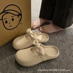 Eva Closed-Toe Slippers Women's Outdoor Soft Bottom Lazy Half Slippers Summer New Slippers Home Indoor and Outdoor Slippers