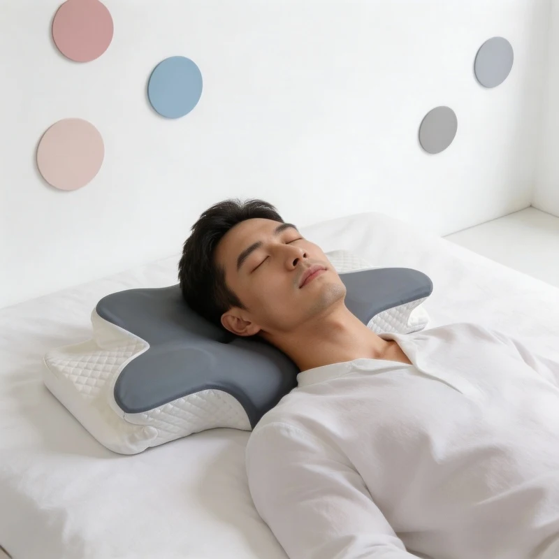 

Butterfly Summer Cold Sleeping Memory Foam Pillow Slow Rebound Ergonomic Cervical Neck Pillow for Neck Pain Relief Bed Pillow
