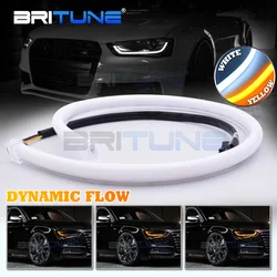 LED Strip Lights For Headlight DRL Dynamic Flowing Turn Signal Light Flexible Strip Stylish Universal Tuning Car Accessories DIY