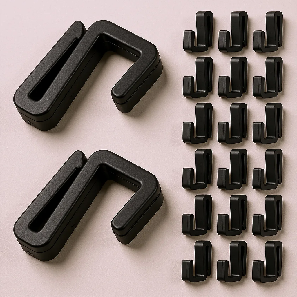 

20Pcs Plastic S Hooks Heavy Duty Versatile S Shaped Hooks for Kitchen Wardrobe Bathroom Office Space Saving Storage
