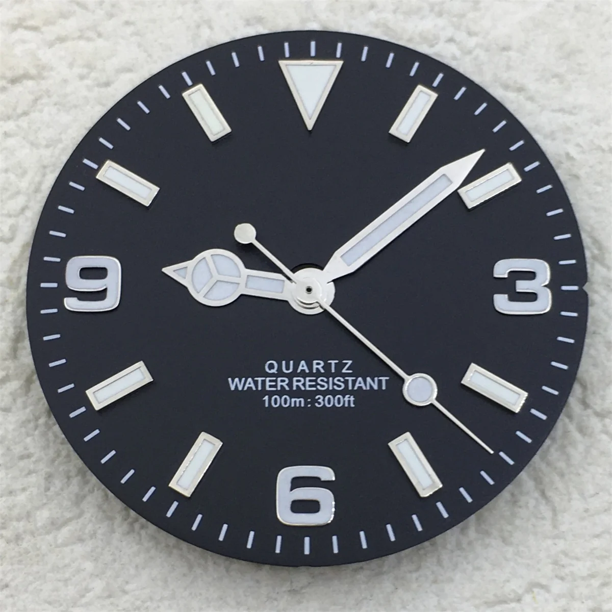 

BLIGER 29mm quartz black dial Ultra green luminous for RONDA 515 quartz movement watch accessories