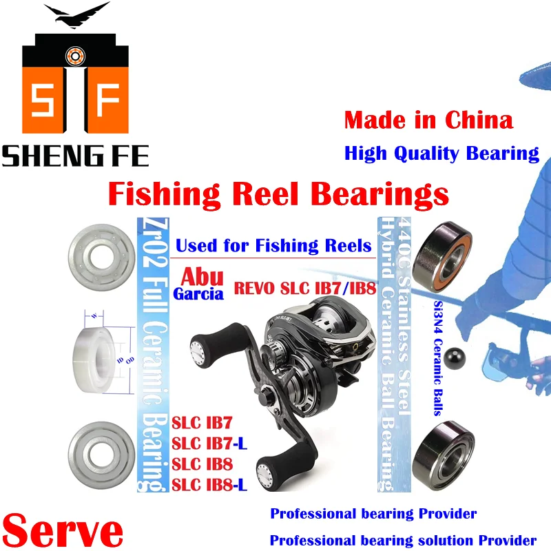 

Ceramic Bearings For 2016 ABU Garcia REVO SLC IB7/IB7-L/IB8/IB8-L Series Baitcasting Fishing Reels |Ball Bearings