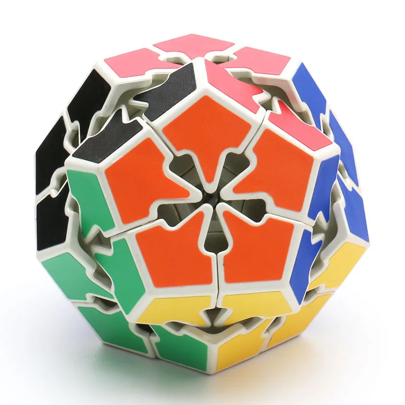 HeShu 6 ألوان Kilominx 2x2 Megaminx Dodecahedral متجمد ملتوي لغز المكعب السحري الكبار المراهقين لعبة الذكاء دعابة الدماغ