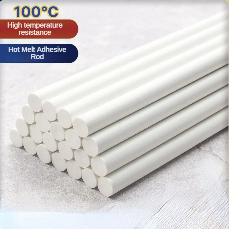 

11mm/7mm Hot Glue Sticks 30pcs High Temperature Electronic Components Milky White Flame Retardant Hot Silicone Bars