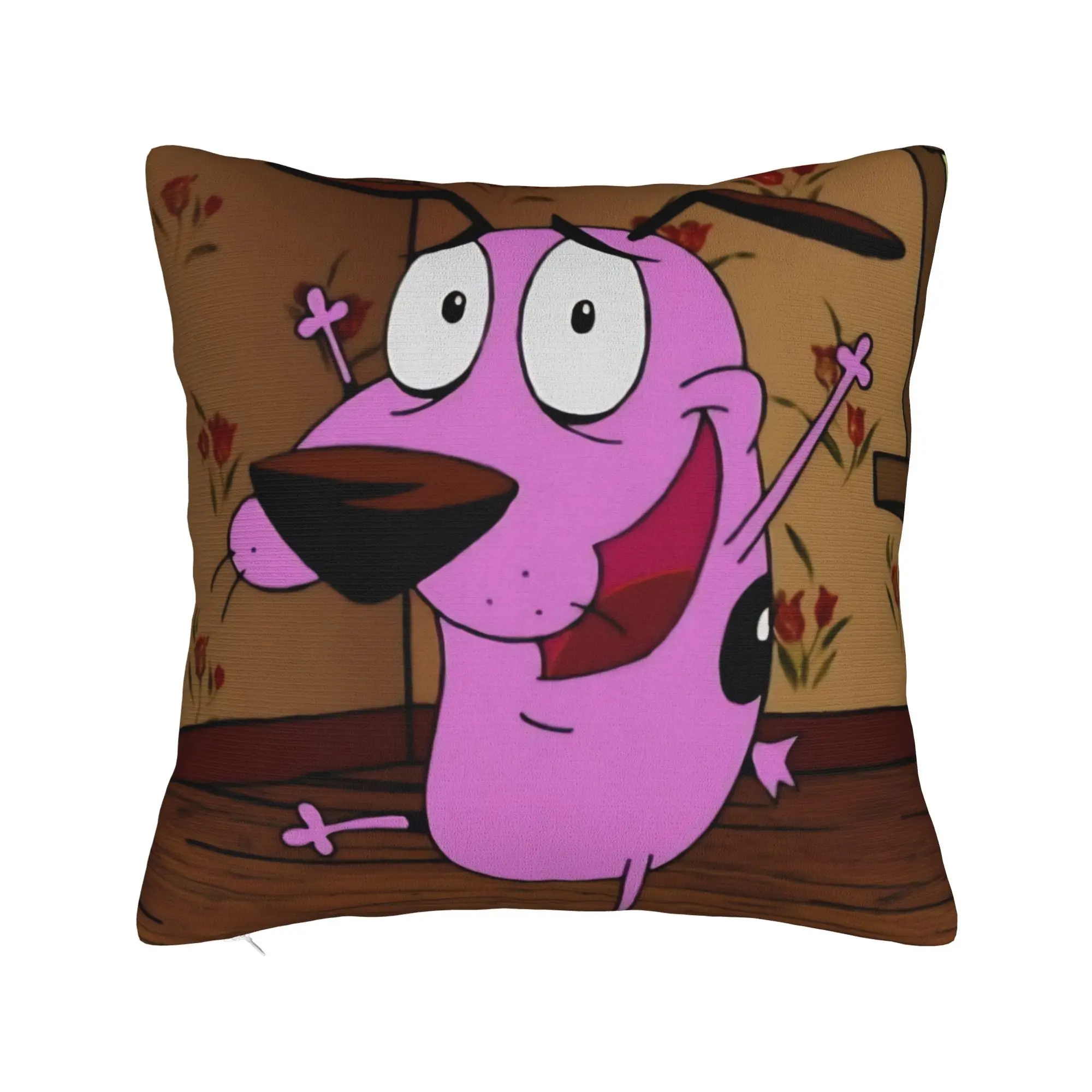 Decorative Pillowcase Courage the Cowardly Dog-D Merch Sofa  Pillow Case Cover Drop Shipping Multi-Size