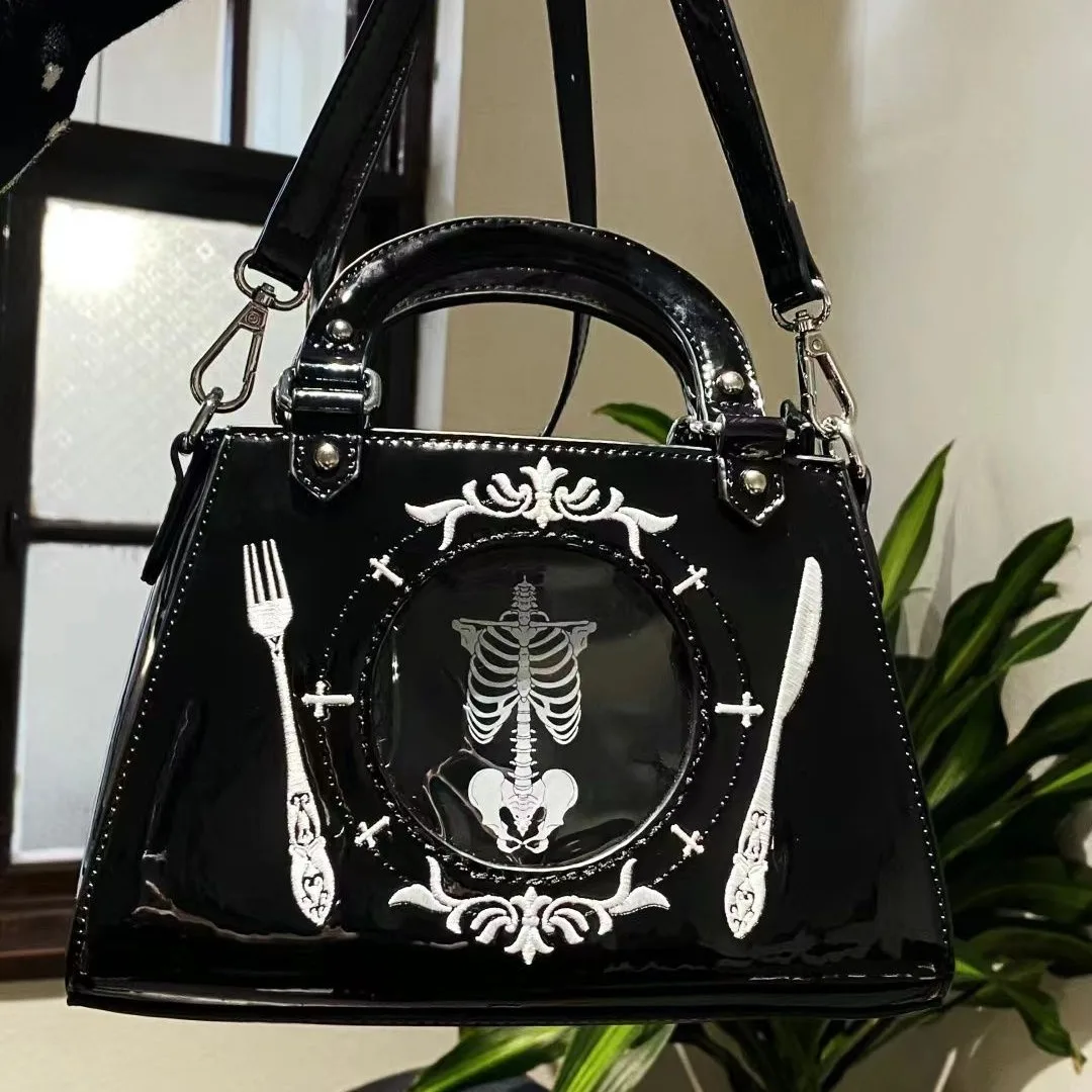 

Vintage Y2k Aesthetic Handbags Harajuku Punk Gothic Shoulder Underarm Bag Fashion Sweet Cool Casual Women Transparent Ita Bags