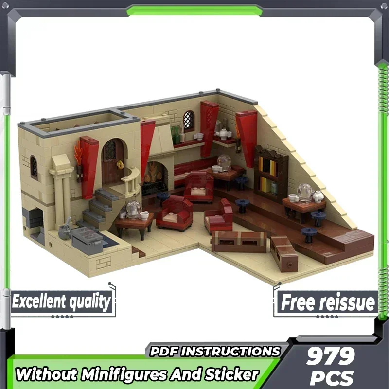 

Magical School Movie Model Moc Building Bricks Divination Classroom Technology Blocks Gifts Christmas Toys DIY Sets Assembly