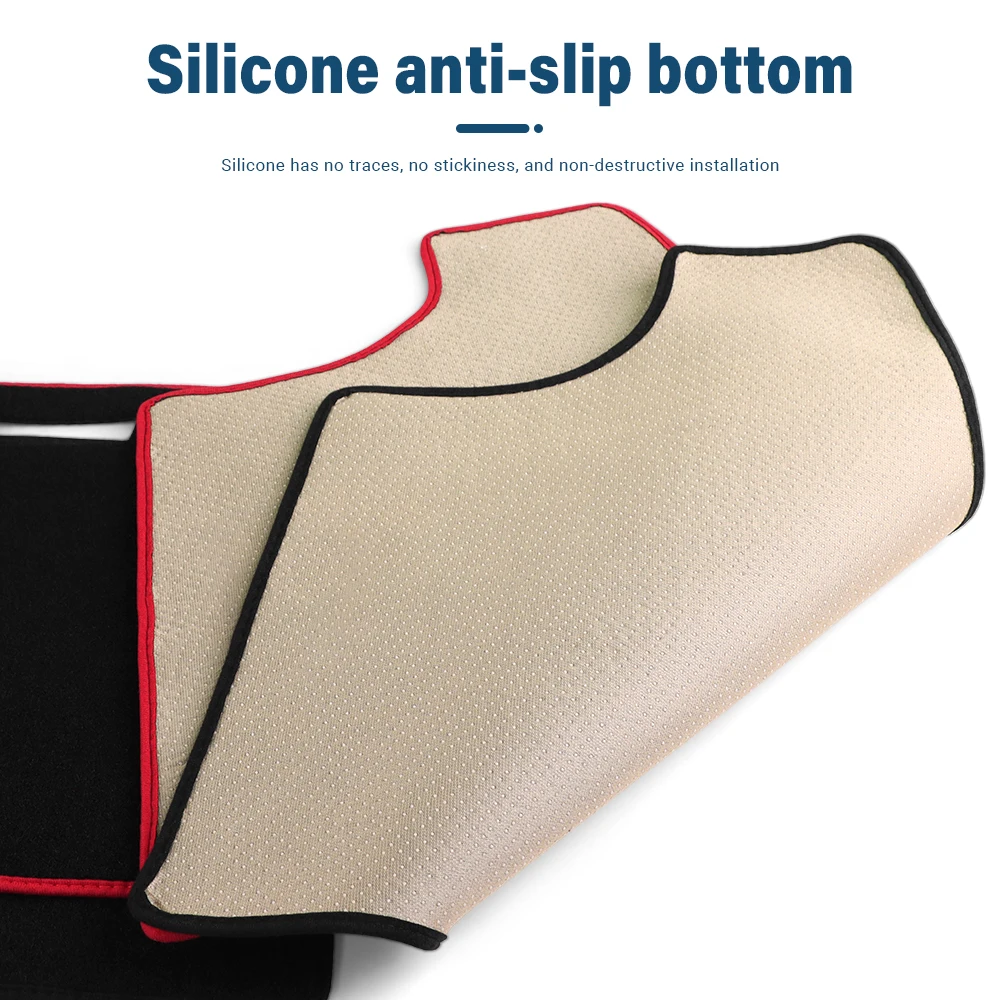 لتويوتا RAV4 XA30 2006 2007 2008 2009 2010 2011 2012 RAV 4 لوحة سيارة تجنب غطاء خفيف المضادة للأشعة فوق البنفسجية حصيرة وسادة عدم الانزلاق السجاد #5