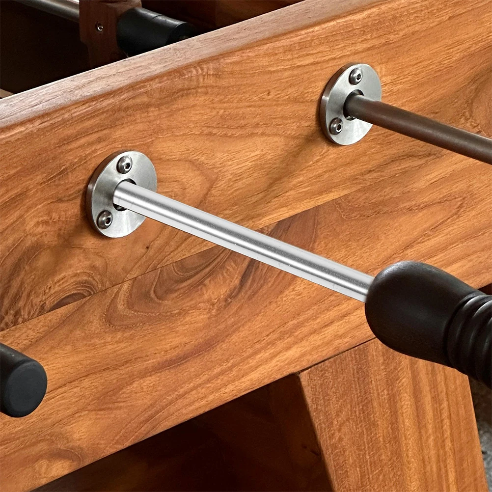 

4Pcs Table Football Operation Poles Strong Iron Construction Compact Design for Soccer Game Table Replacement Supplies