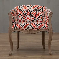 Leisure Sofa Chair, Solid Wood Antique Dining Chair, European Hotel Dining Chair, Living Room Leisure Sofa,Support Customization 5