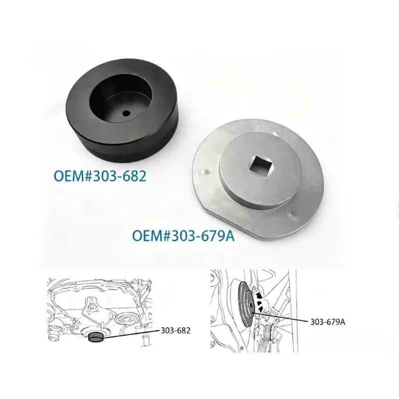 303-679A 303-682 Crankshaft Front Oil Seal Tool For Ford Transit Ranger Jaguar X Type X400 Land Rover Defender