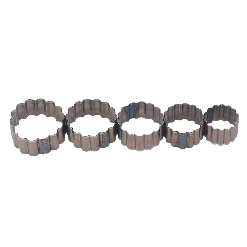 

Набор из 5 шт. вырубных ножей из легированной стали для кожи, для тонкой обработки, для рукоделия, инструмент для вырезания из кожи, форма цветка