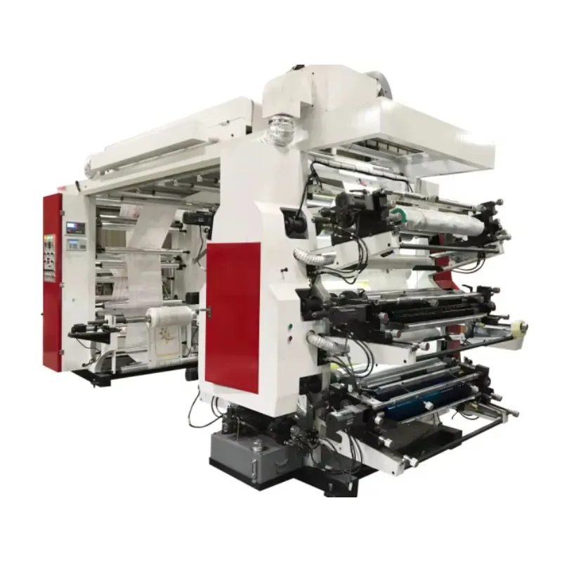 Customized High-Speed Automatic Flexo Printing Machine 6-Color Multicolor Paper Printer New Essential Components-for Retail