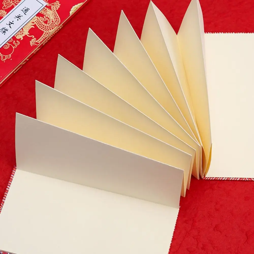 

Collect Postmarks Folding Organ Notepad Stamp Edition Blank Inner Page Retro Court Notebook Chinese Style Stationery