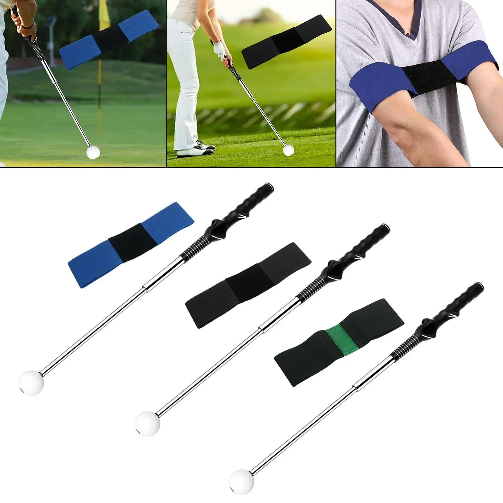 

Golf Warm up Stick Anti Slip Golf Swing Trainer for Strength Speed Tempo