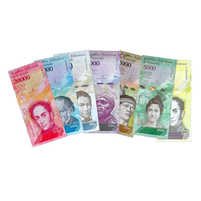 7Pcs Soberanos Money UNC Venezuela Original Notes