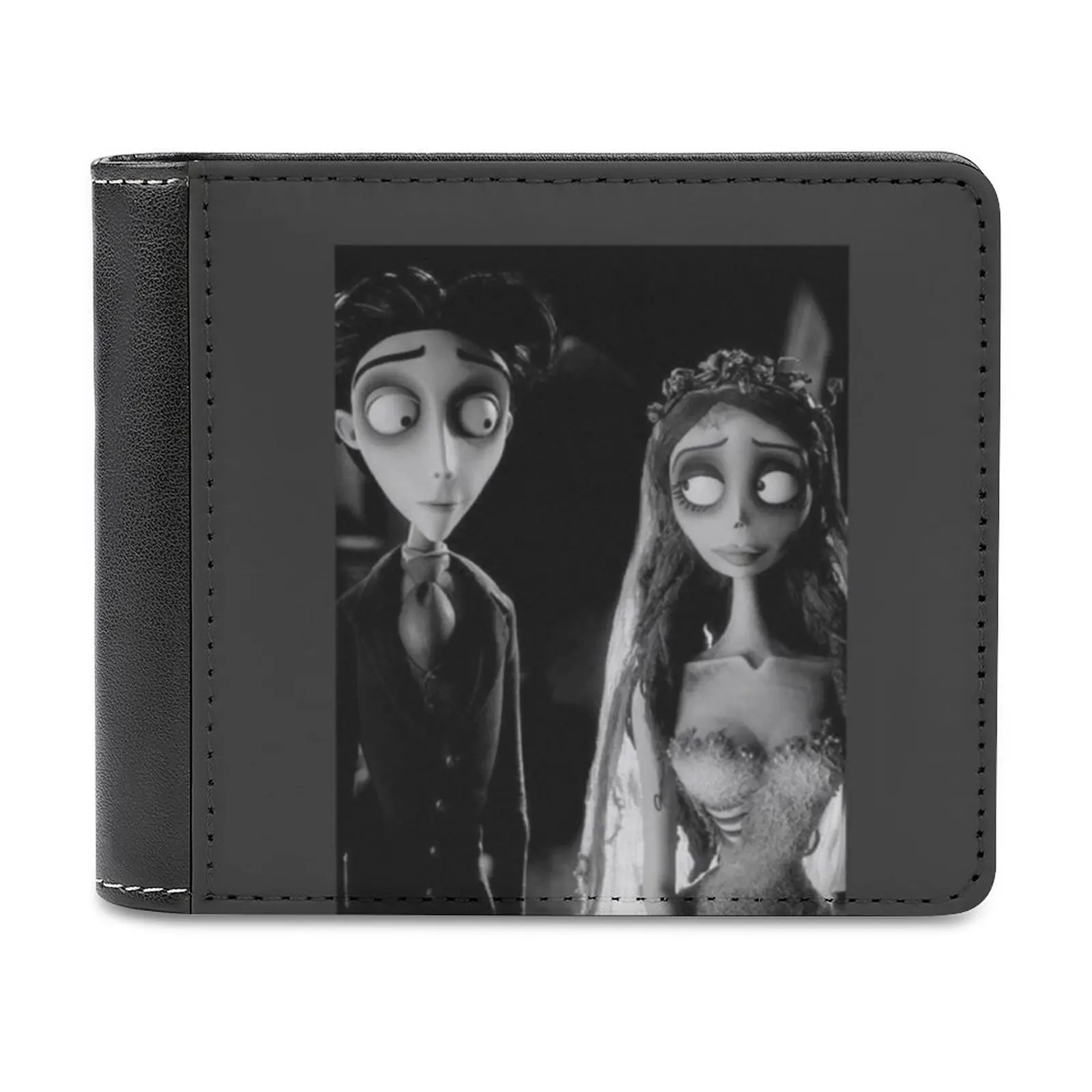 

Кожаный кошелек Corpse Bride, мужской кошелек, персонализированный кошелек своими руками, подарок на день отца, Рождественский персонализированный кошелек из кожи с узором