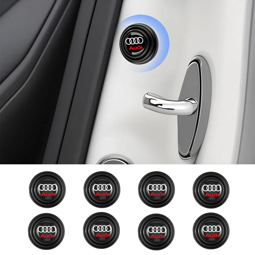 4/12PCS Silicone Car Door Shock Stickers Absorber Shock Pad Switch Buffer Gasket For Audi A4 B8 B6 8V Q5 A1 Q7 Tt A7 A6 B9 C7 C6