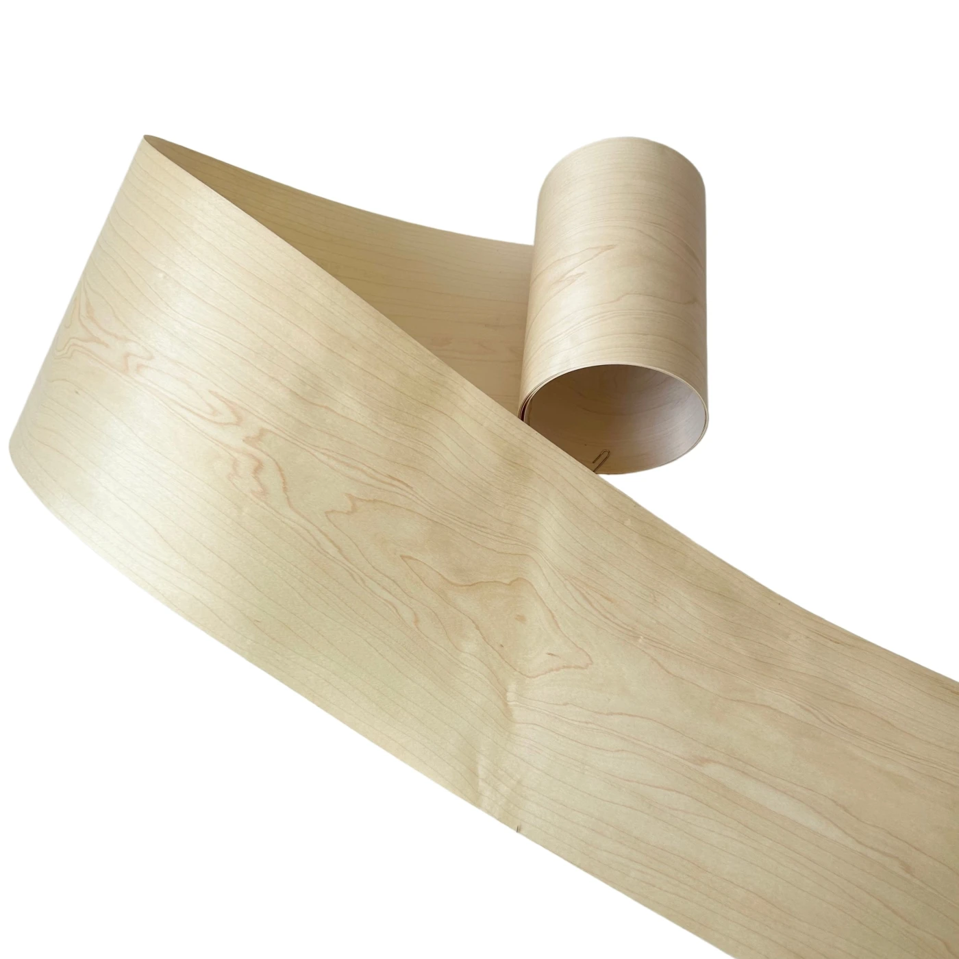 

20x250cm, Fleece-backed Thin Veneer of 0.25mm Thickness, Natural Canadian Hard Maple Wood Veneer for Furniture Renovation