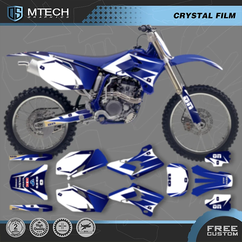 

DSMTECH Team Графика Фоновые наклейки Наборы наклеек на заказ для YAMAHA YZ250F YZ450F 2003 2004 2005 YZF 250 450 YZ250 007