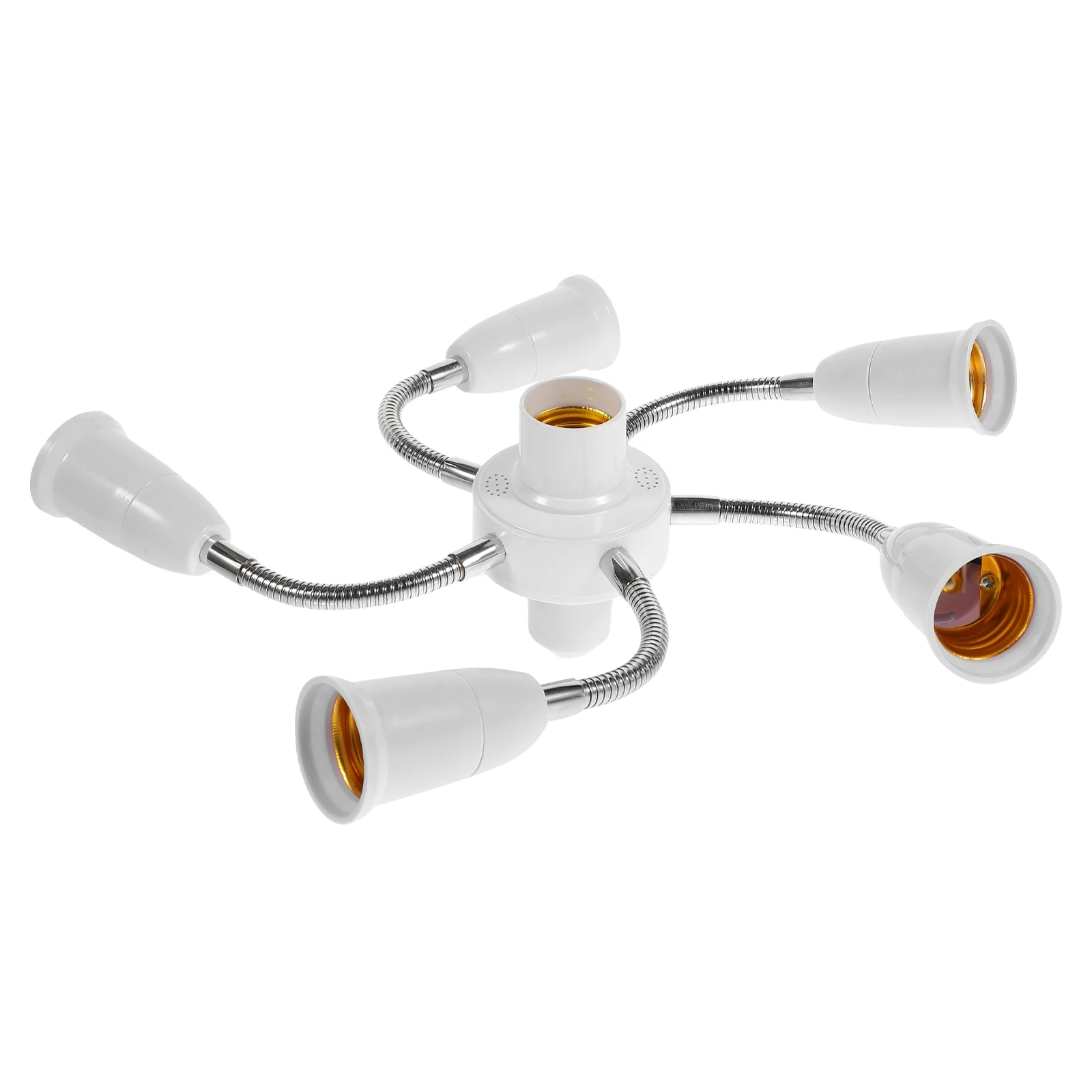 

Multi-heads E27 Light Socket Adapter Flexible Hose Extender for LED Bulbs 360 Degree Rotatable Sturdy Construction Versatile Use